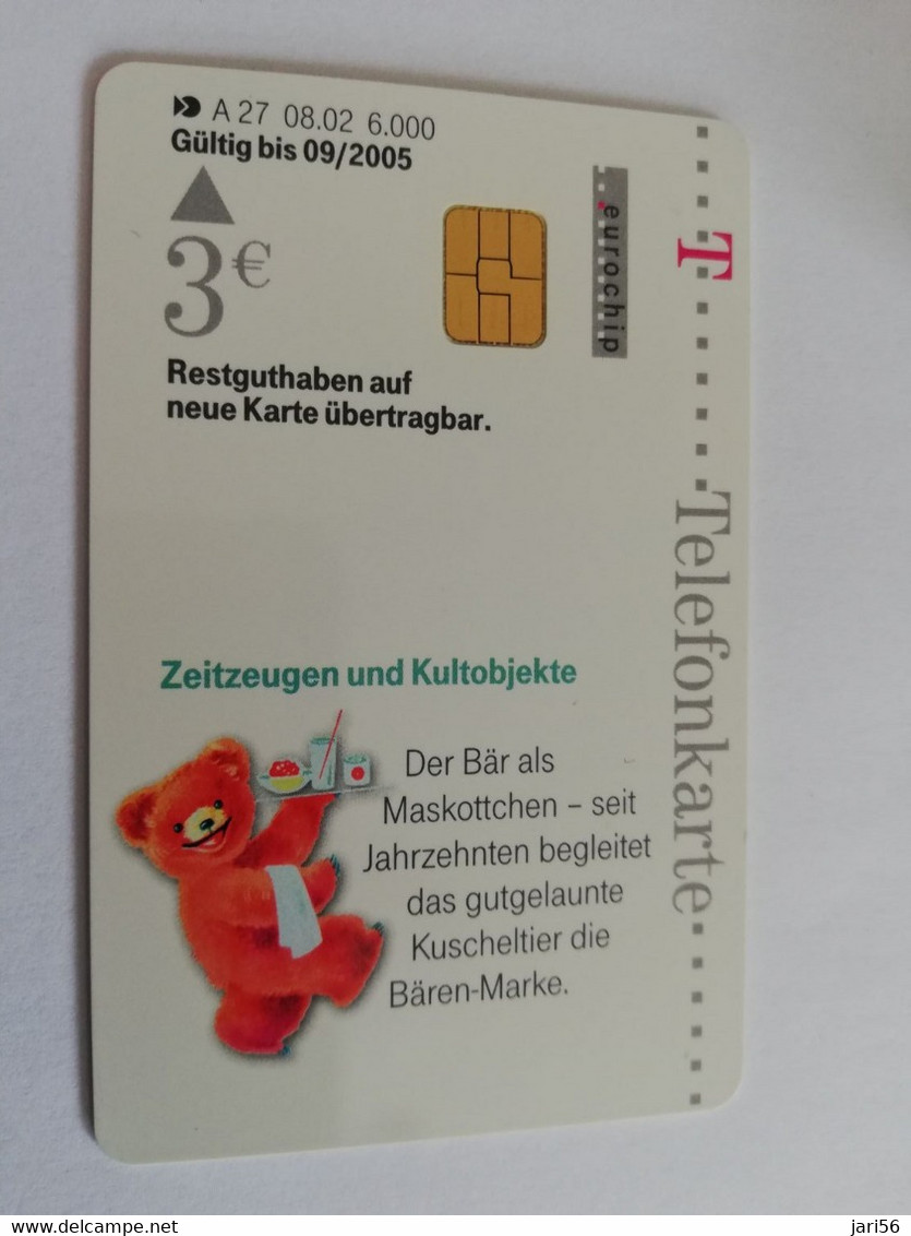 DUITSLAND/ GERMANY   2X CHIPCARD A26+A27  ZEITZEUGEN+KULTOBJECT      6000 EX    2X    3 DM  MINT CARD      **5962** - A + AD-Reeks :  Advertenties Van D. Telekom AG