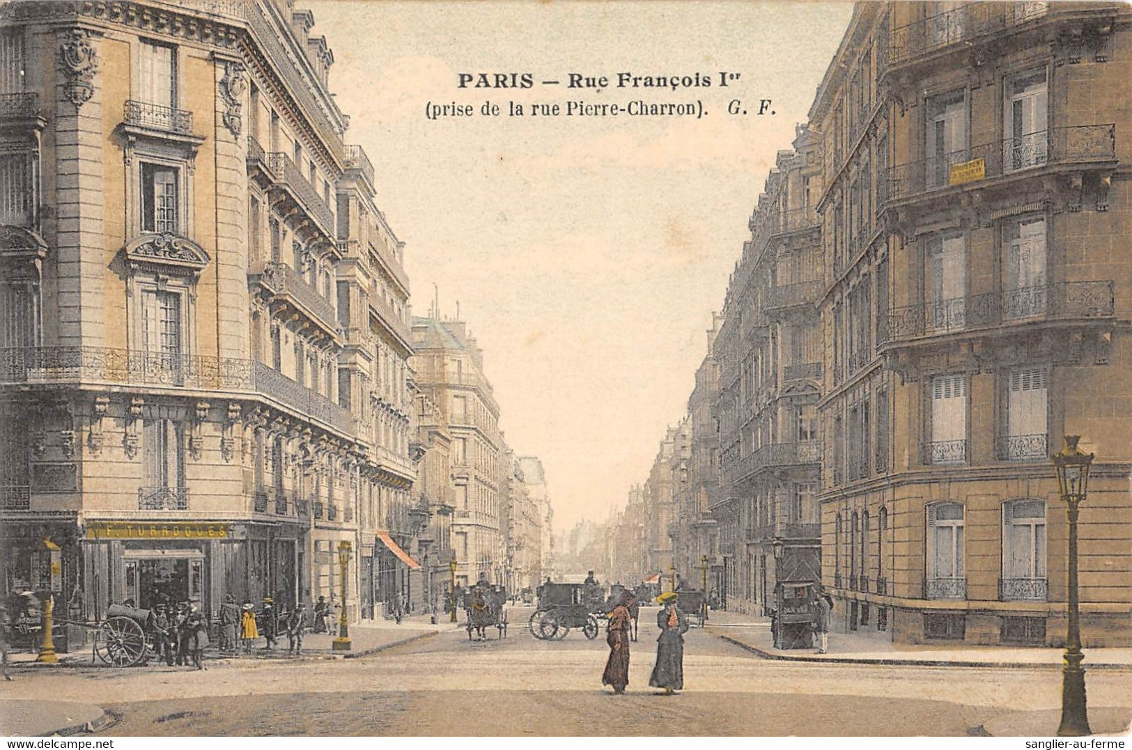 CPA 75 PARIS VIIIe PARIS RUE FRANCOIS 1ER PRISE DE LA RUE PIERRE CHARRON - Paris (08)