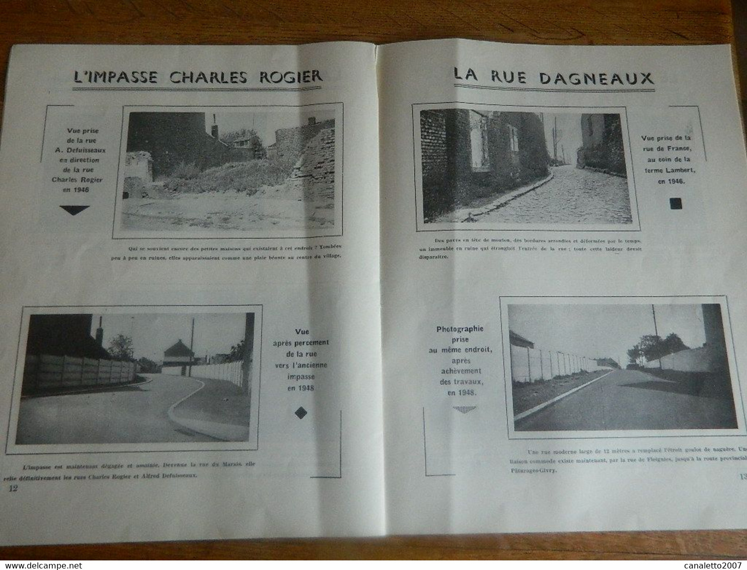 FRAMERIES:TRES RARE SI NOS PERES REVENAIENT "A L'OMBR DE LEU CLOQUIE"20 PAGES  DE PHOTOS DE RUES AVANT ET APRES