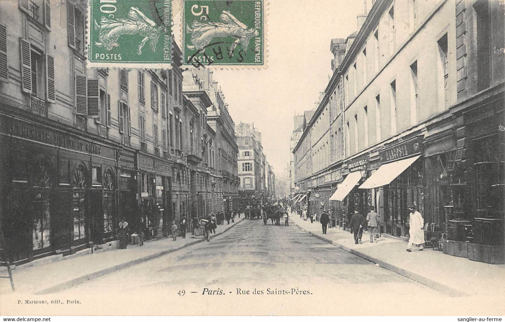 CPA 75 PARIS VIe PARIS RUE DES SAINTS PERES - District 06