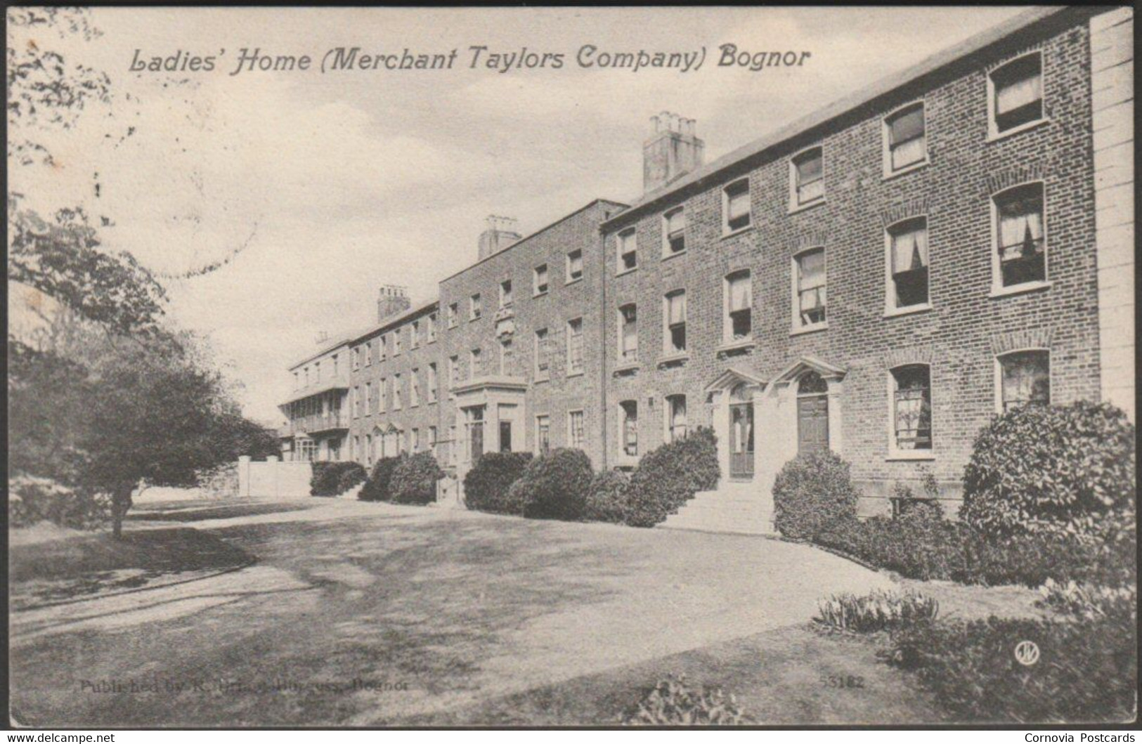 Ladies' Home (Merchant Taylors Company), Bognor, Sussex, 1908 - Valentine's Postcard - Bognor Regis