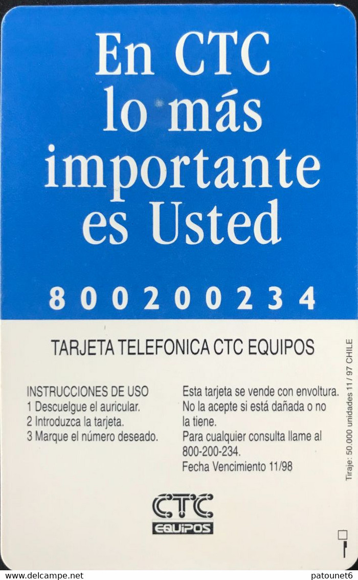 CHILI - Phonecard - CTC - Angelmo - $ 5.000 - Another Chip - Chile