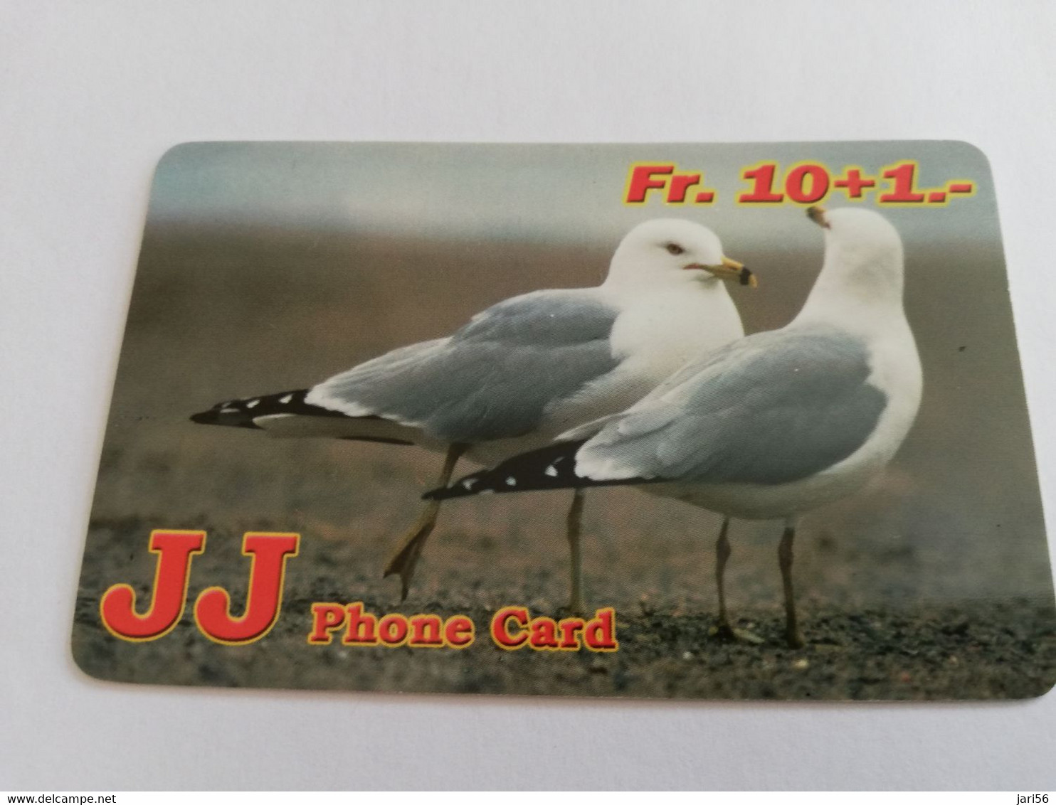 ZWITSERLAND  CHF 20,-  JJ  PREPAID CARD    2 SEAGULS        FINE USED CARD **6002** - Schweiz