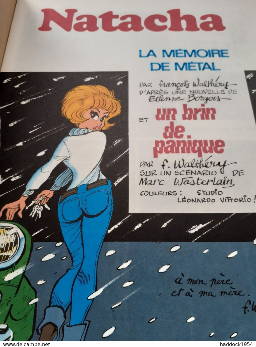 La Mémoire De Métal NATACHA FRANCOIS WALTHERY Dupuis 1974 - Natacha