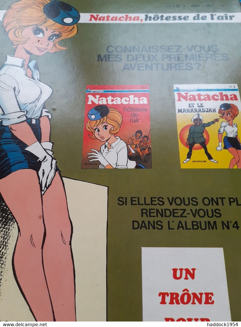 La Mémoire De Métal NATACHA FRANCOIS WALTHERY Dupuis 1974 - Natacha