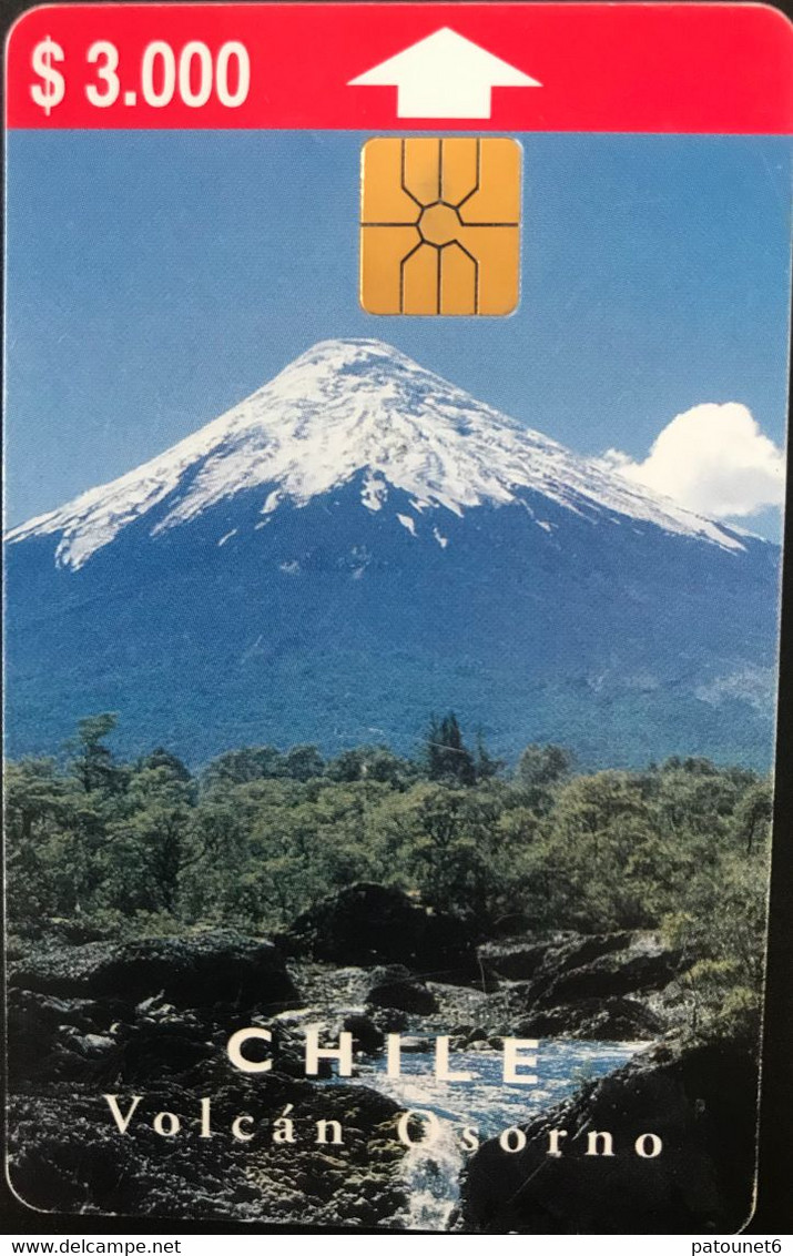 CHILI - Phonecard - CTC - Volcan Osorno - $ 3.000 - Chili