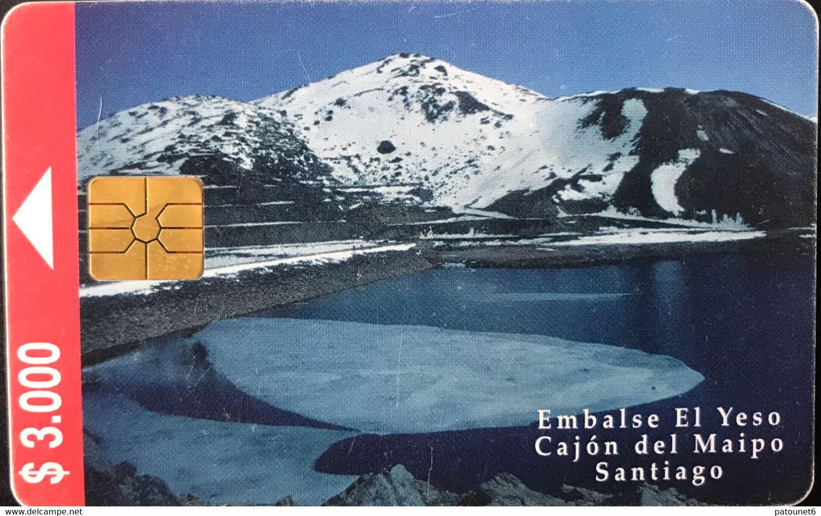 CHILI - Phonecard - Telefonica - Embalse El Yeso - $ 3.000 - Chili