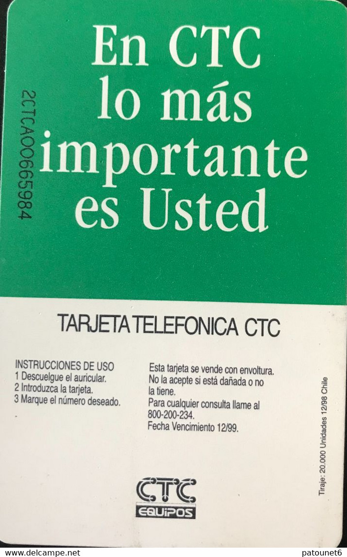 CHILI - Phonecard - CTC - El Morro Arica -  $ 2.000 - Chile