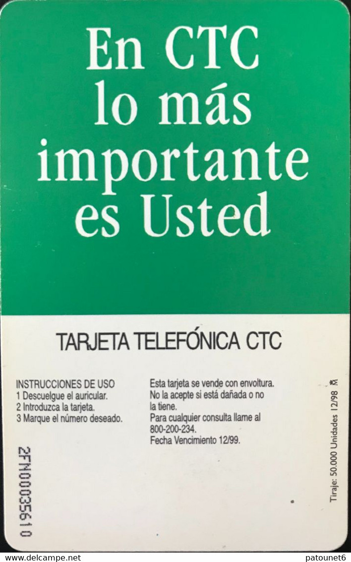 CHILI - Phonecard - CTC - El Faro La Serena  -  $ 2.000 Ex. - Cile
