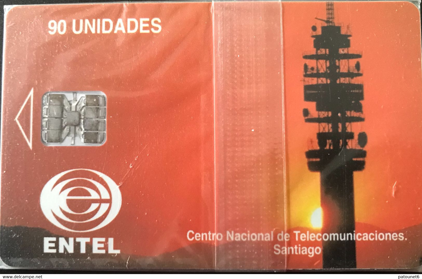 CHILI - Phonecard - ENTEL - Centro National De Telecomunicaciones Santiago - 90 Unidades - Chili