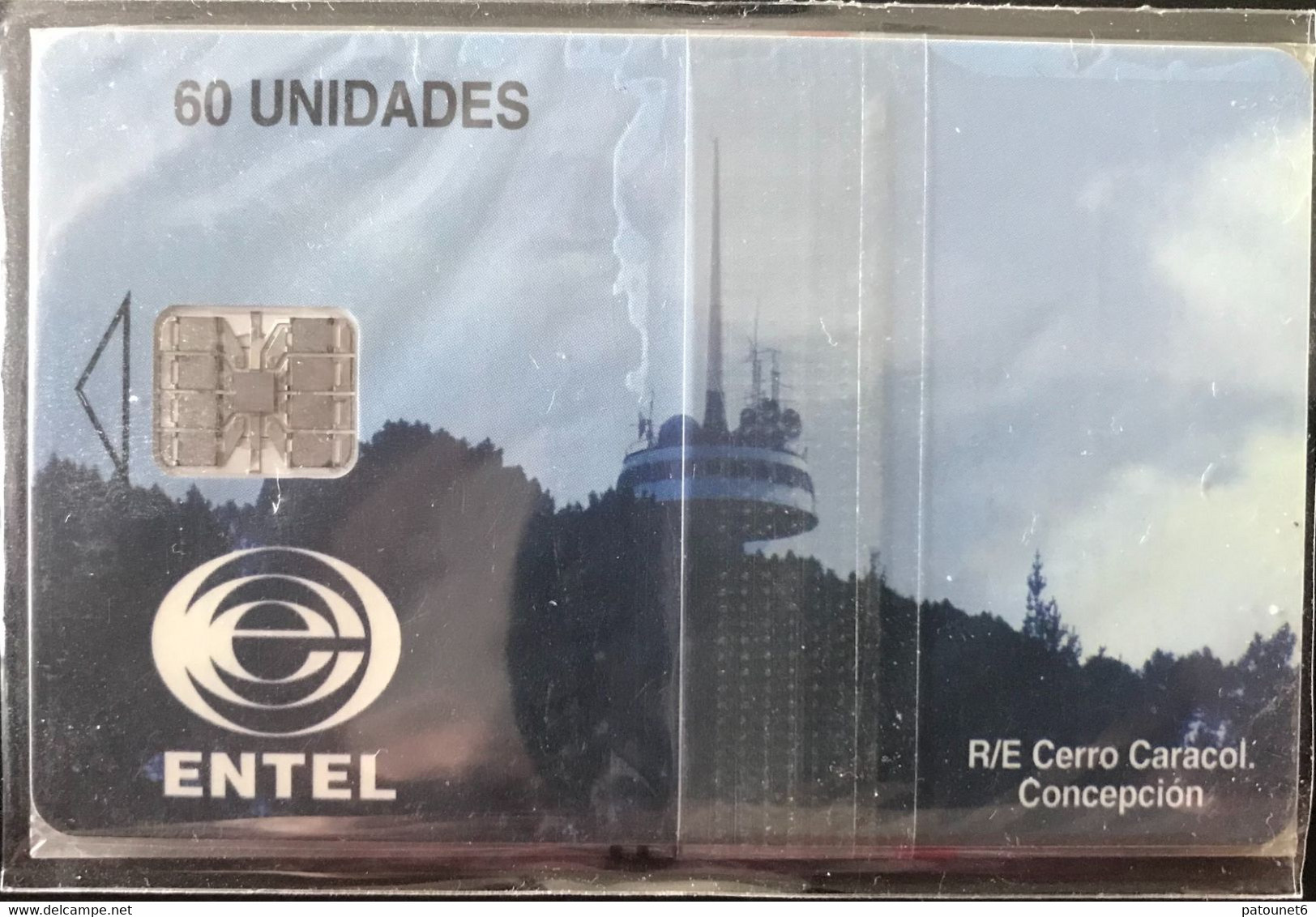 CHILI - Phonecard - ENTEL - R/E Cerro Caracol Conception - 60 Unidades - Cile