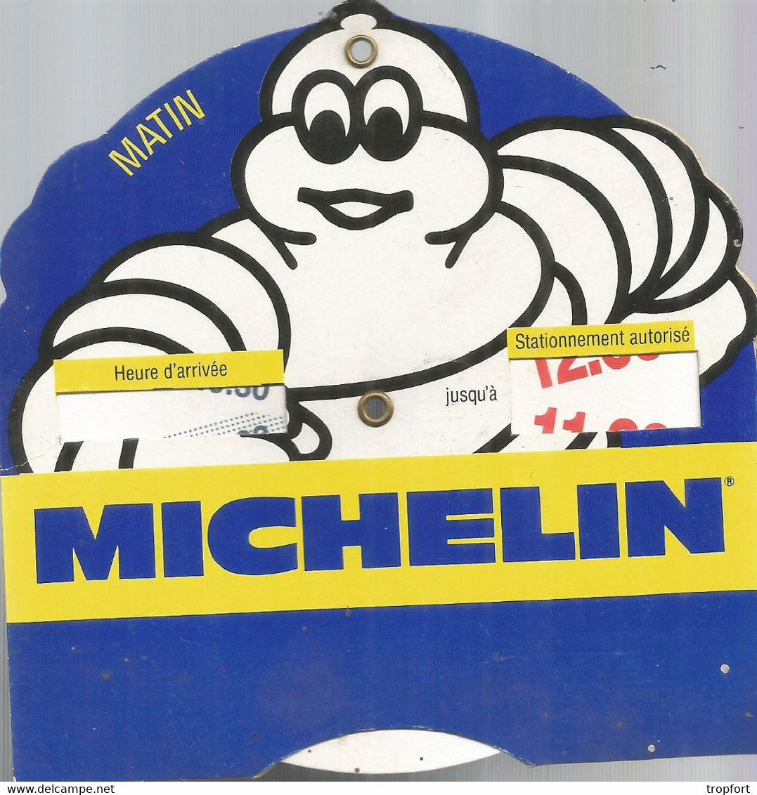 JP / Superbe DISQUE DE STATIONNEMENT  MICHELIN Disque De Contrôle AUTOMOBILE BIBENDUM - Cars