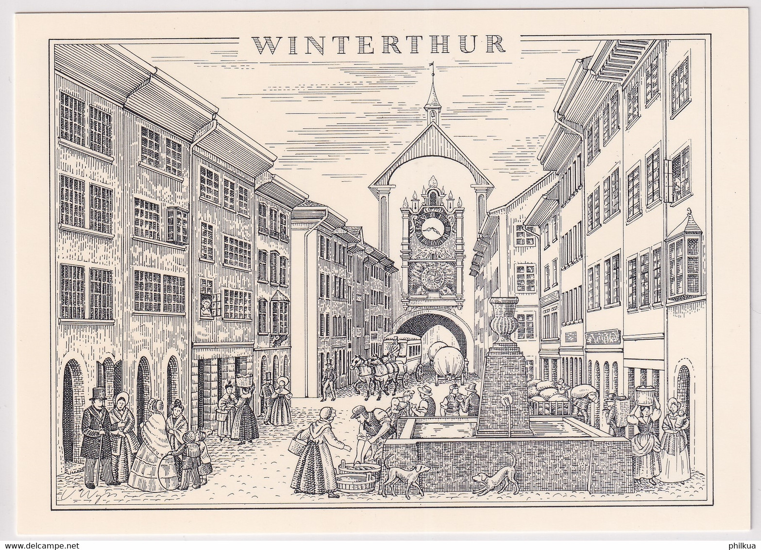 Michel 2315 FDC Auf Bildpostkarte Winterthur - Internationales Sammler-Festival - ETOS WINTERTHUR 4 TECHNIORAMA - Storia Postale