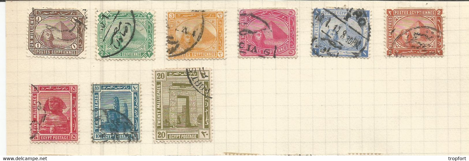 JP / Timbres EGYPTE Lot 25 TIMBRE EGYPT POSTAGE Poste Egyptienne - Voorfilatelie