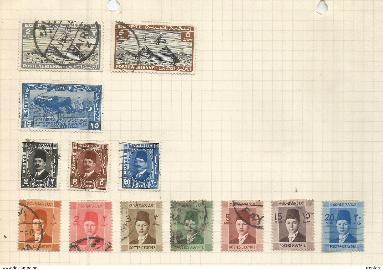 JP / Timbres EGYPTE Lot 13  TIMBRE EGYPT POSTAGE Poste Egyptienne Poste AERIENNE - Prephilately