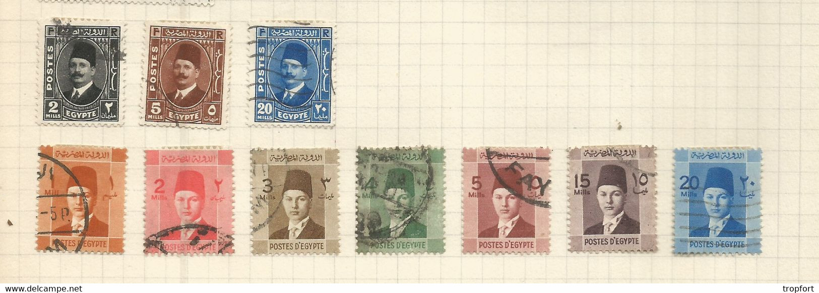 JP / Timbres EGYPTE Lot 13  TIMBRE EGYPT POSTAGE Poste Egyptienne Poste AERIENNE - Voorfilatelie