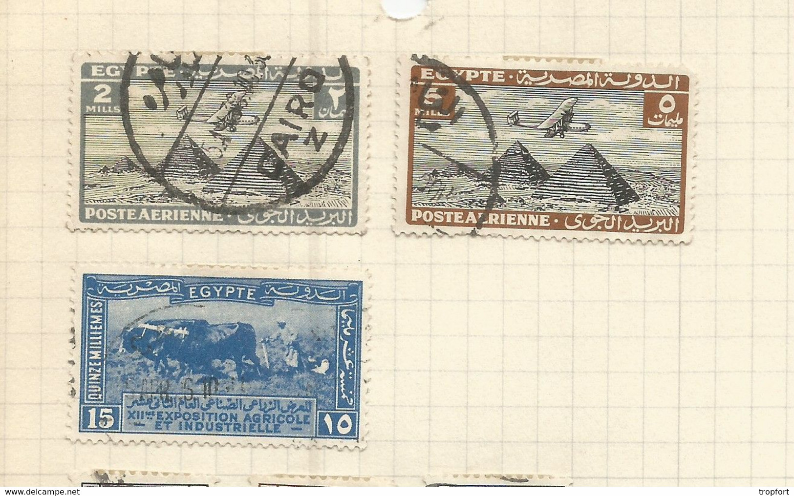 JP / Timbres EGYPTE Lot 13  TIMBRE EGYPT POSTAGE Poste Egyptienne Poste AERIENNE - Vorphilatelie