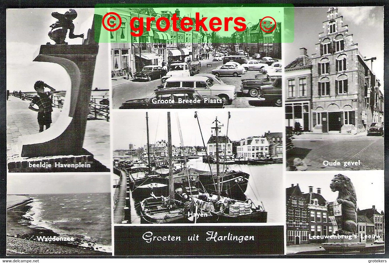 HARLINGEN Groeten Uit 6-luik 1966 - Harlingen