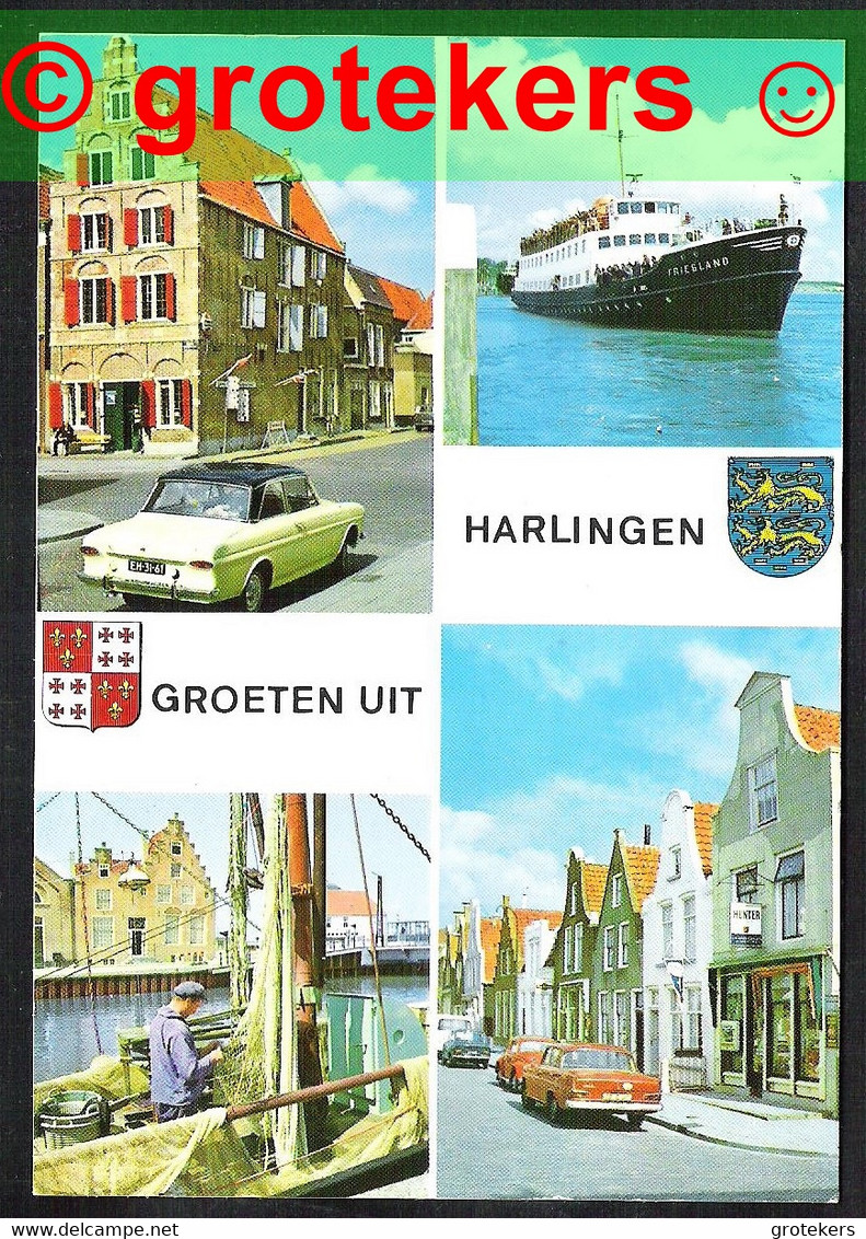 HARLINGEN Groeten Uit 4-luik ± 1978 - Harlingen