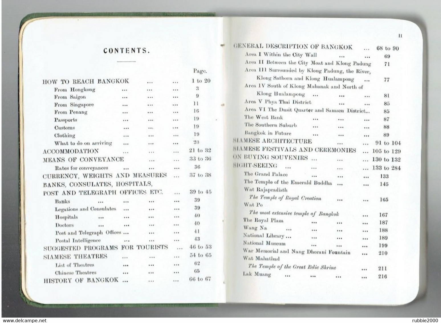 GUIDE TO BANGKOK WITH NOTES ON SIAM 1928 MAJOR ERIK SEIDENFADEN OVER 250 ILLUSTRATIONS THE ROYAL STATE RAILWAYS OF SIAM - Asiatica