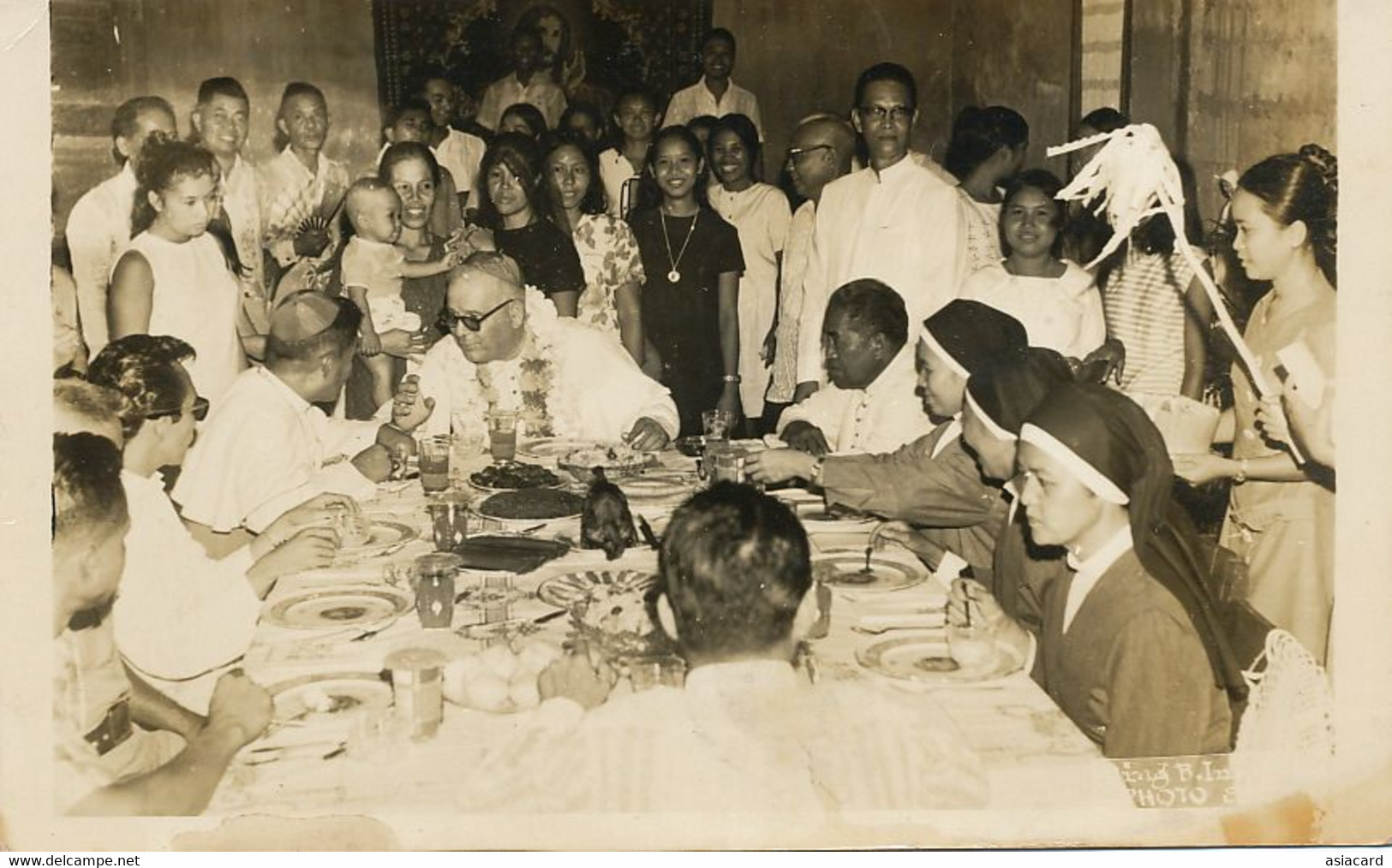 Real Photo Papal Nuncio Visit In Pinan Zamboanga Del Norte - Philippines