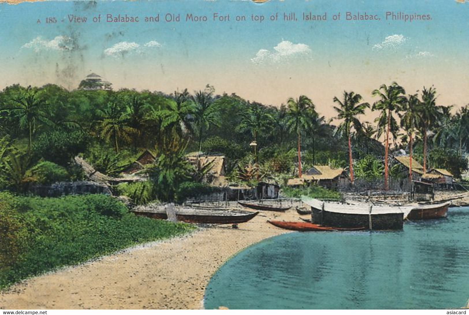 View Of Balabac And Old Moro Fort  P. Used To Wright City Missouri - Philippines