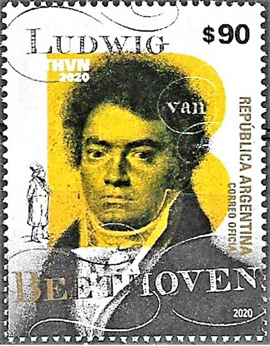 ! ARGENTINE / ARGENTINA: Music - Ludwig Van Beethoven / La Musique (2020) MNH *** Neuf - Ongebruikt