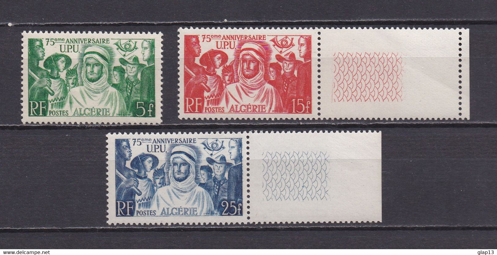 ALGERIE 1949 TIMBRES N°276/78 NEUFS** U.P.U. - Nuovi