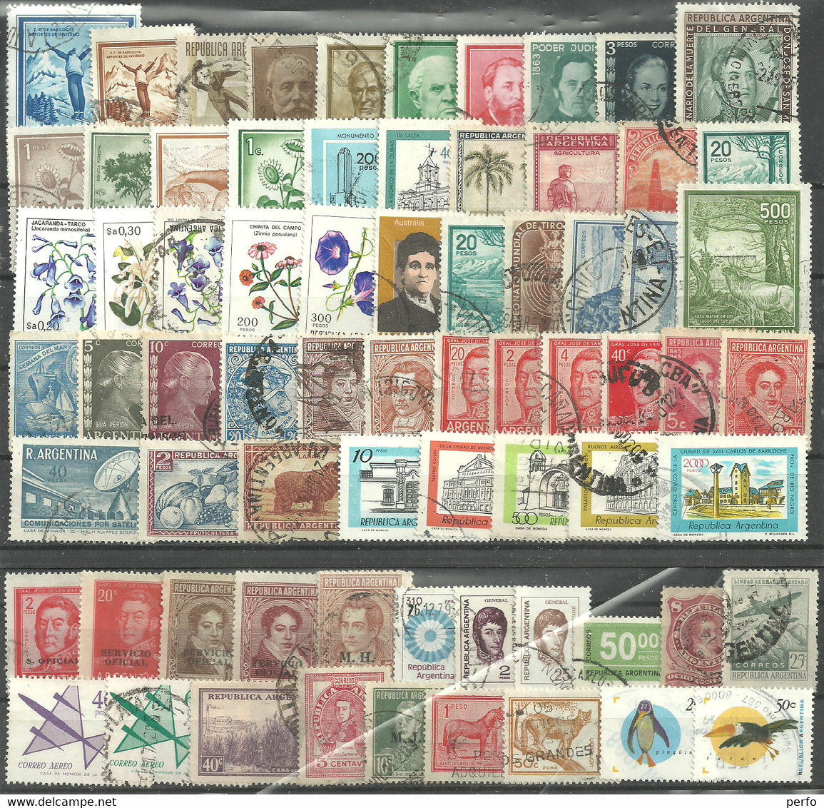 Lot De 70 Argentine Collection Tous Différents Petit Prix L88 - Lots & Serien