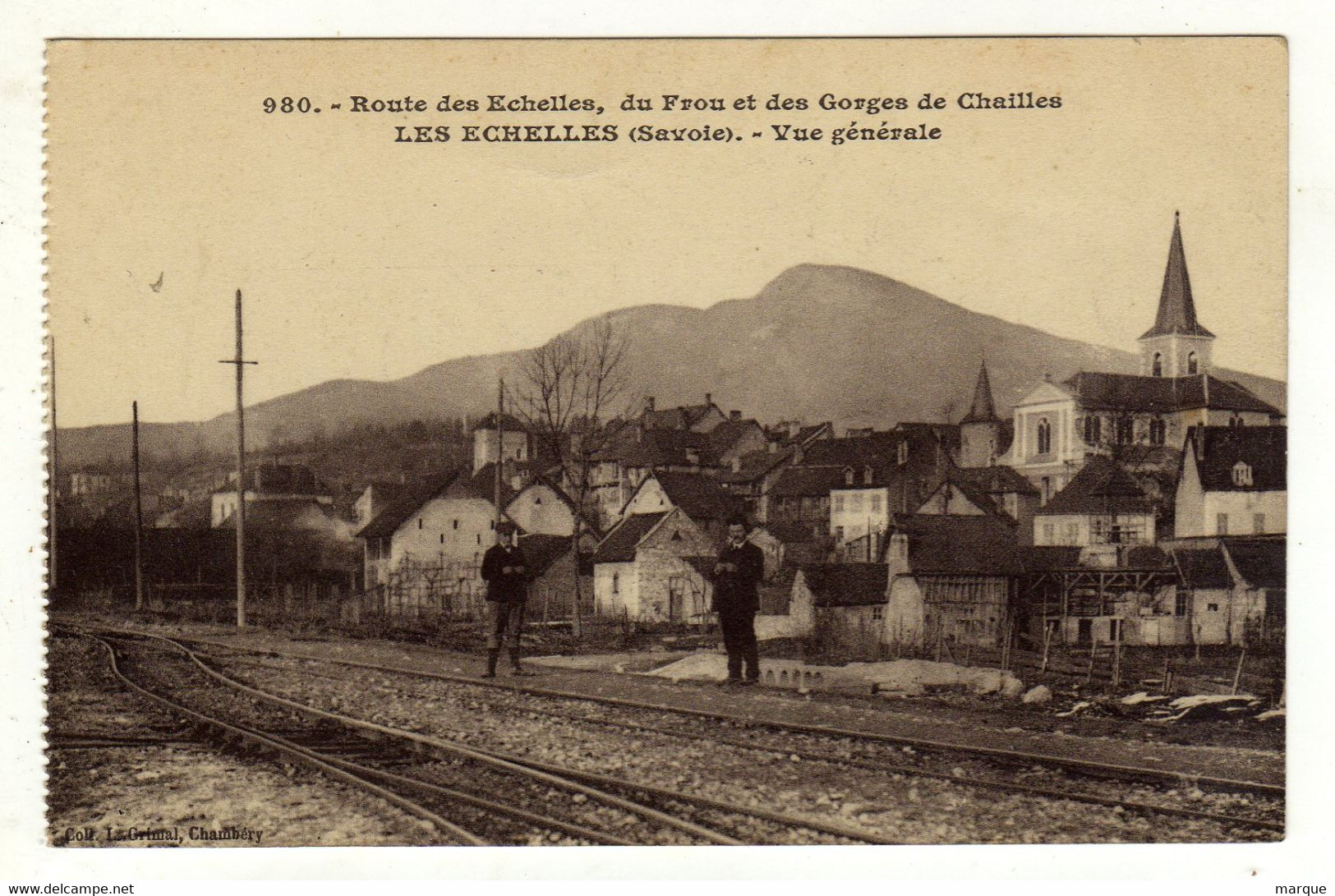 Cpa N° 980 LES ECHELLES Route Des Echelles Du Frou Et Des Gorges De Chailles Vue Générale - Les Echelles