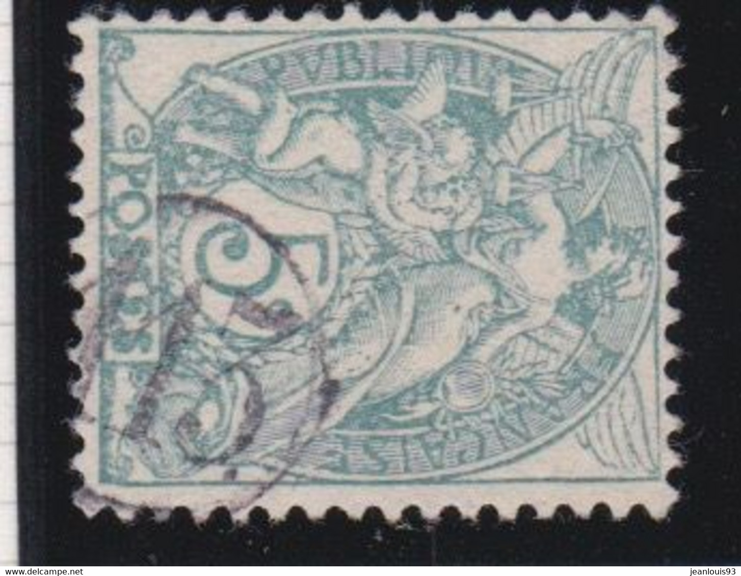 FRANCE - CACHET JOUR DE L'AN CHIFFRE 113 DANS CERCLE SUR 107 TYPE BLANC COTE 20 EUR - Used Stamps