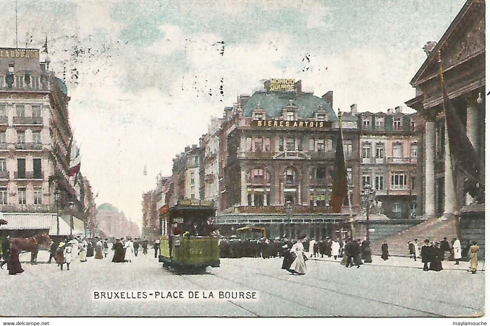 Bruxelles  Place De La Bourse ( Tram   ( Gr Sp - Marktpleinen, Pleinen