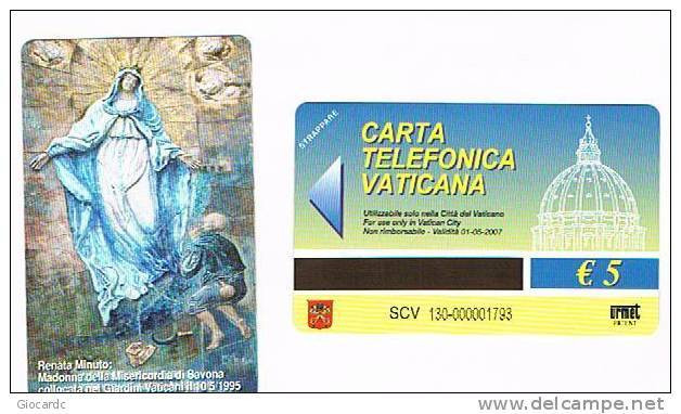 VATICANO-VATICAN-VATICAN CITY  CAT. C&C     6130 - MADONNA MISERICORDIA DI SAVONA . RENATO MINUTO - Peinture