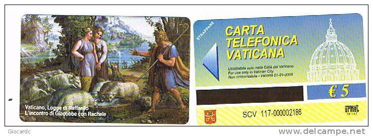 VATICANO-VATICAN-VATICAN CITY  CAT. C&C    6117  - L'INCONTRO DI GIACOBBE CON RACHELE. LOGGE DI RAFFAELLO - Peinture