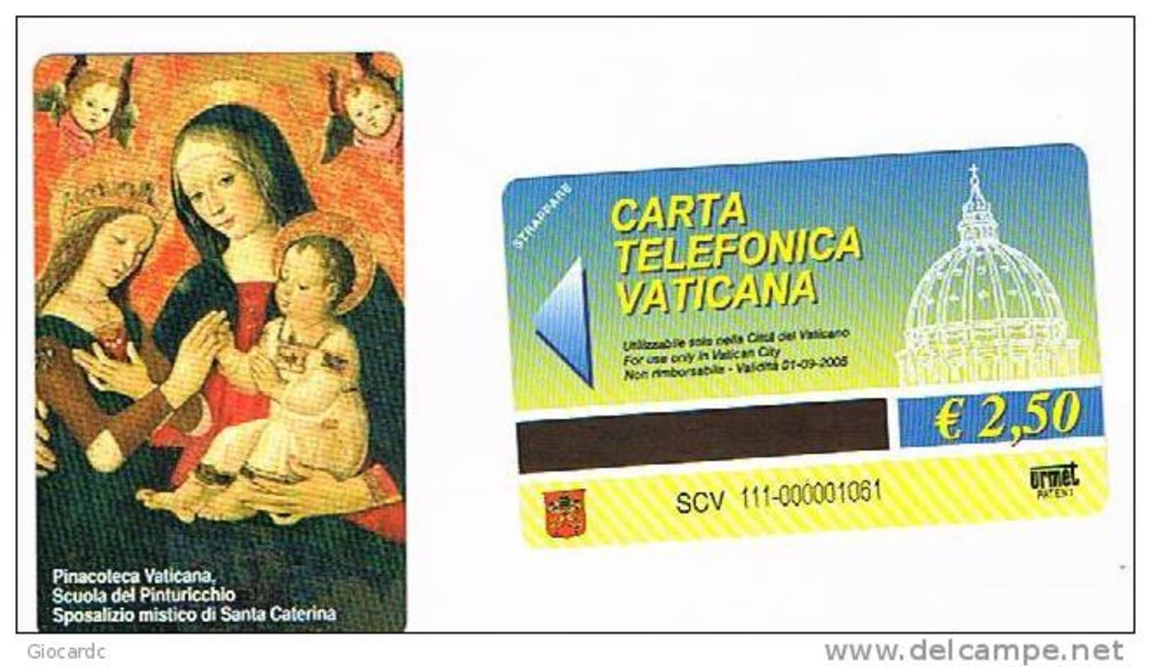 VATICANO-VATICAN-VATICAN CITY  CAT. C&C   6111 - SPOSALIZIO MISTICO DI S.CATERINA . SCUOLA DEL PINTURICCHIO - Peinture