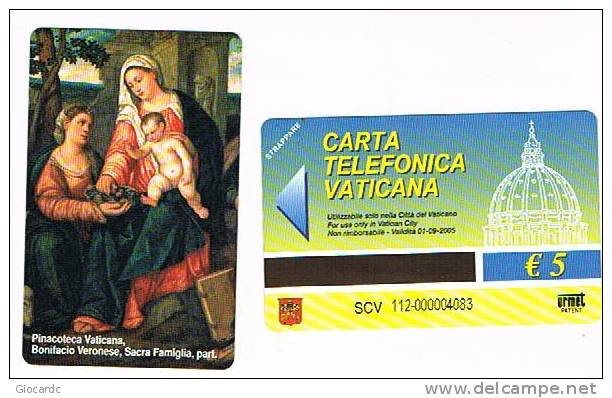 VATICANO-VATICAN-VATICAN CITY  CAT. C&C   6112 - SACRA  FAMIGLIA (PART.) - BONIFACIO VERONESE - Peinture