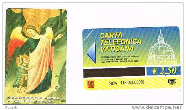 VATICANO-VATICAN-VATICAN CITY  CAT. C&C  6113 - S.GIOVANNI BATTISTA E L'ANGELO (PART.). GIOVANNI BARONZIO - Peinture