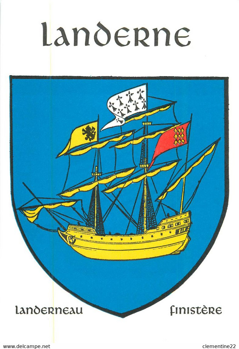 Blason De La Commune De Landerneau   (scan Recto Et Verso) - Plouescat