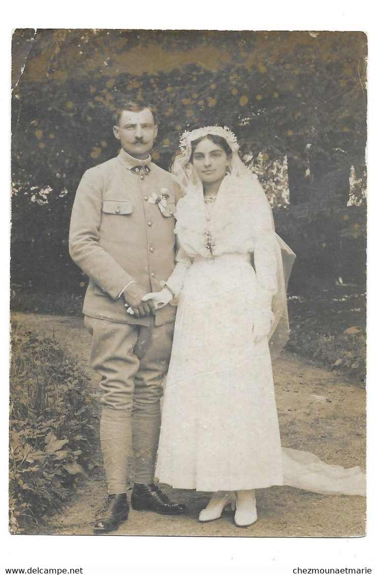 8e REGIMENT - COUPLE DE MARIES MARIAGE - PHOTO - Guerre, Militaire