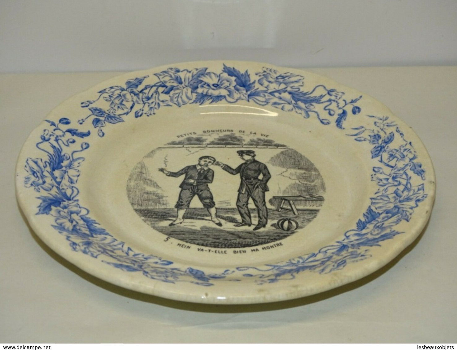 ANCIENNE ASSIETTE PARLANTE HB CHOISY LE ROI PETITS BONHEURS DE LA VIE COLLECTION - Choisy Le Roi (FRA)