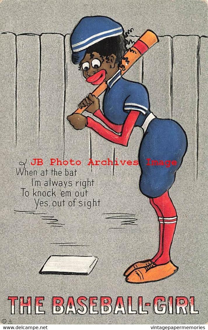 901845-Black Americana, Set Of 6 Postcards, Nash No 131, Sports Woman - Black Americana
