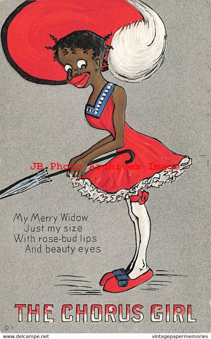 901845-Black Americana, Set of 6 Postcards, Nash No 131, Sports Woman