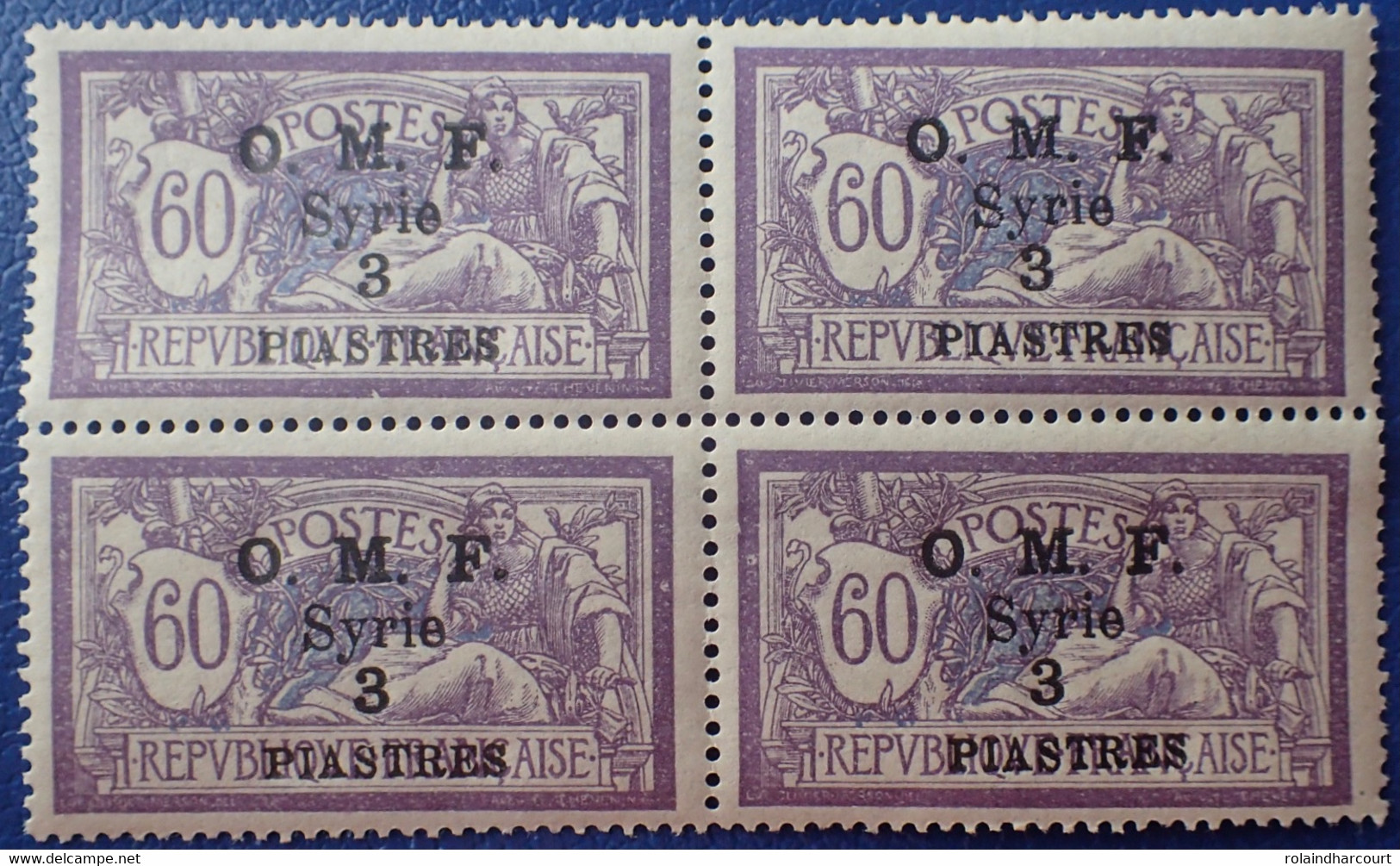 R2269/188 - 1920/1922 - COLONIES FR. - SYRIE - N°64 BLOC NEUF** - Unused Stamps