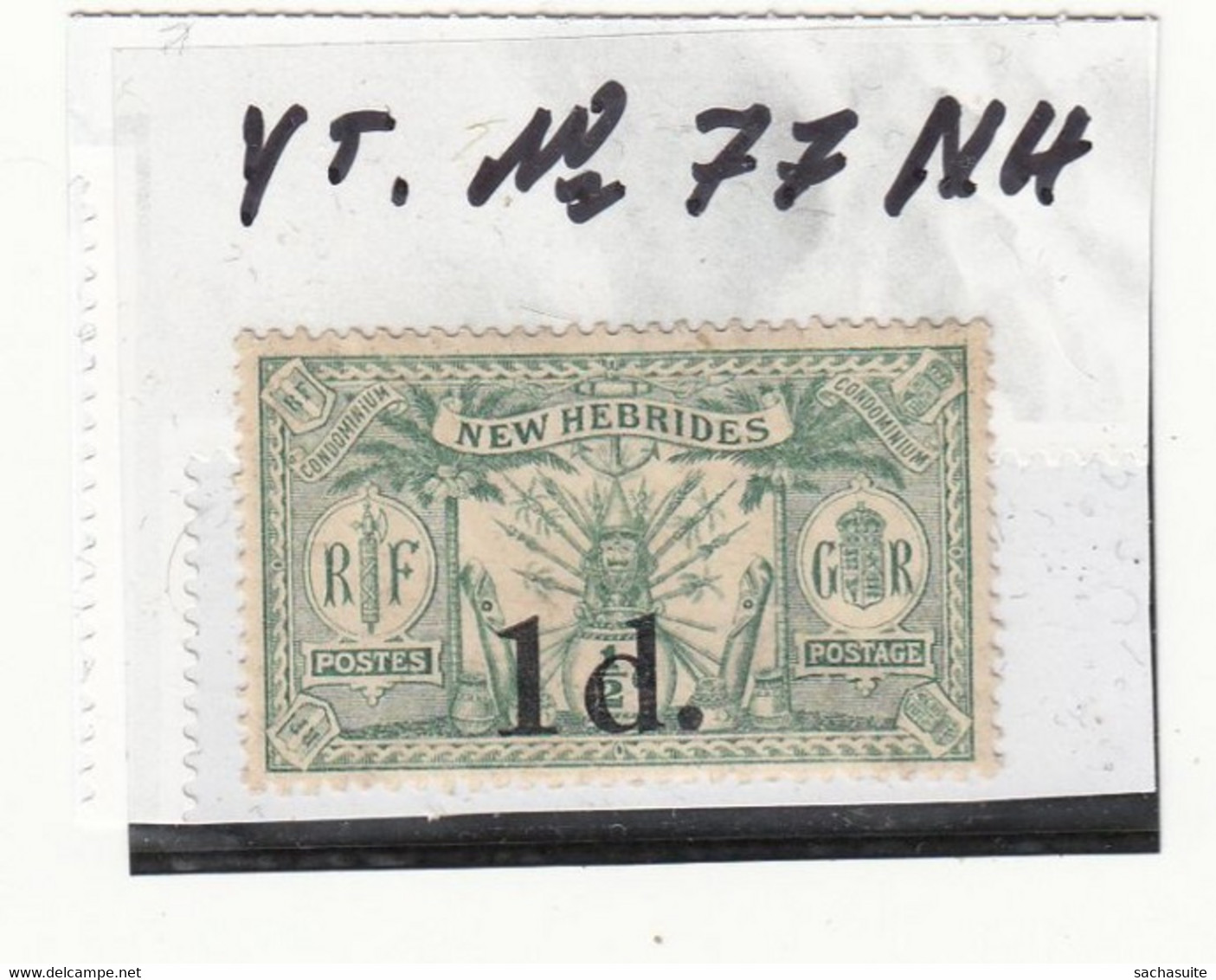 NOUVELLES_HÉBRIDES  No 77 NH - Unused Stamps