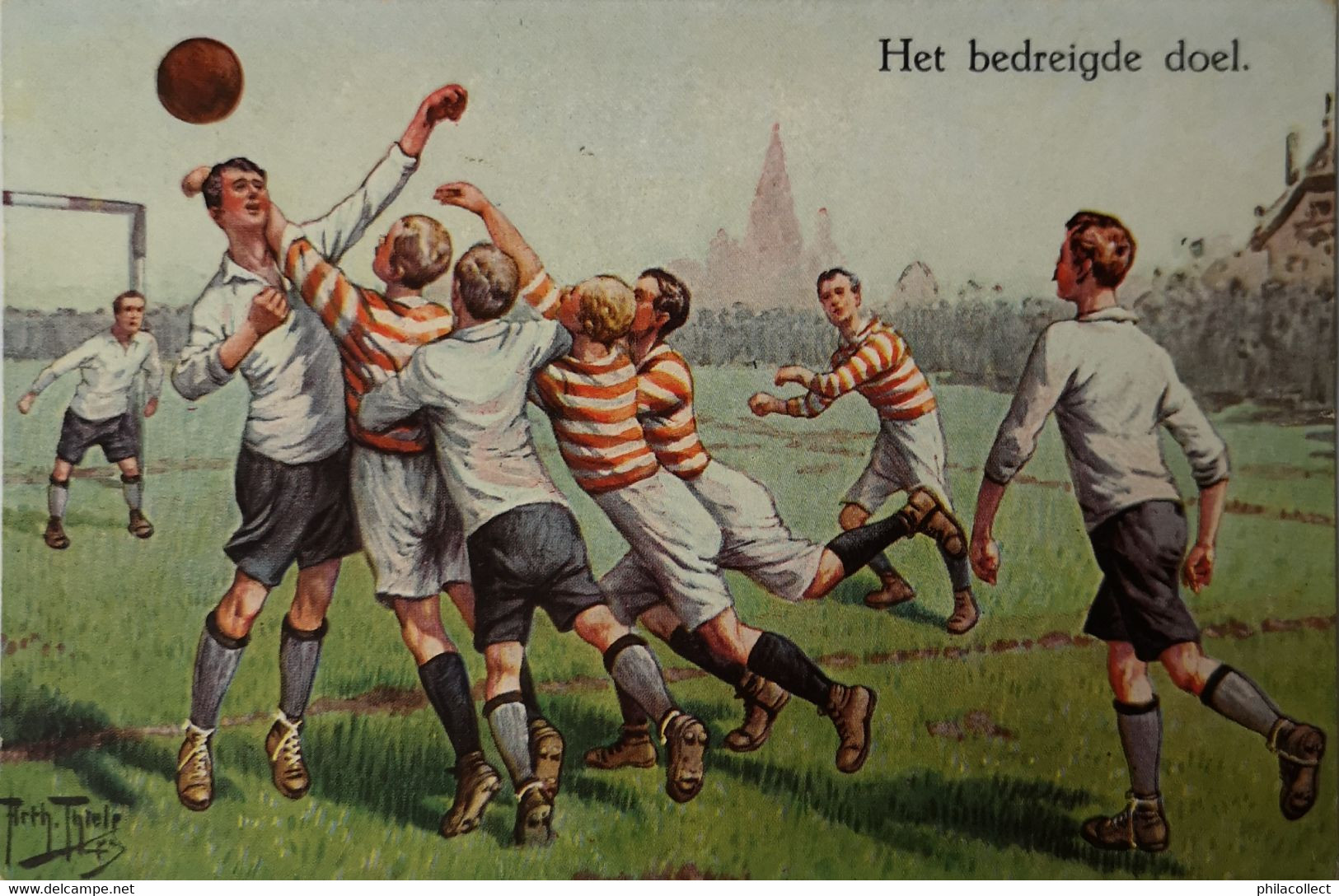 Arthur Thiele /  Voetbal - Soccer - Fussbal - Het Bedreigde Doel. Used NL 193? - Thiele, Arthur