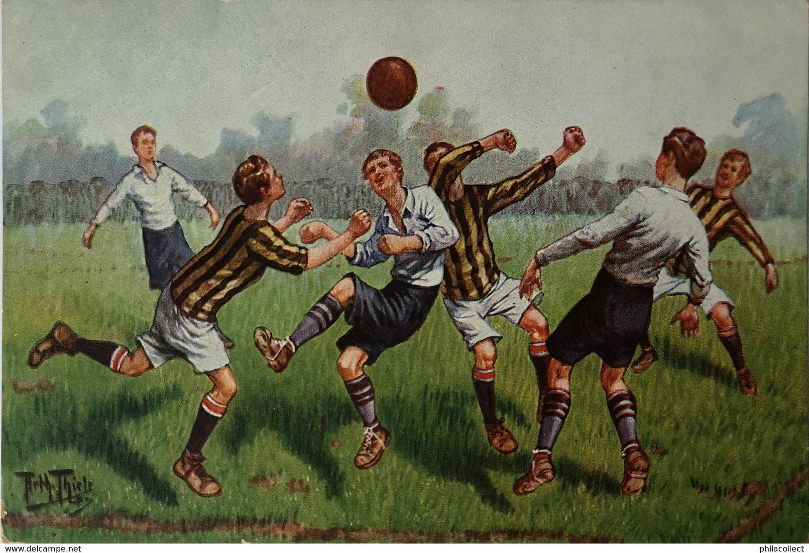 Illustrator Arthur Thiele /  Voetbal - Soccer - Fussbal No. 3. 19?? - Thiele, Arthur