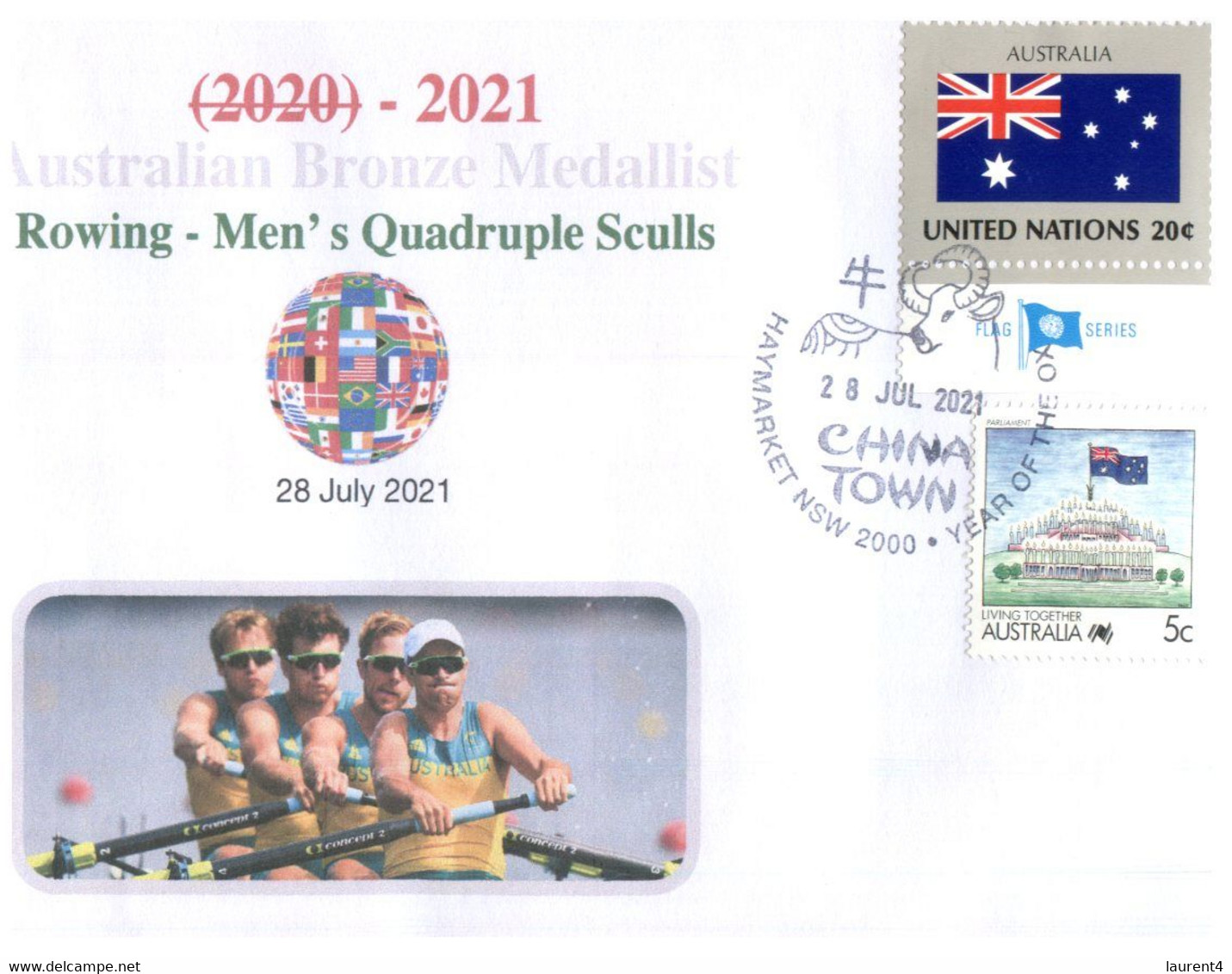 (WW 5 A) 2020 Tokyo Summer Olympic Games - Australia Gold Medal - 28-07-2021 - Rowing - Men's Quadruple Sculls - Sommer 2020: Tokio