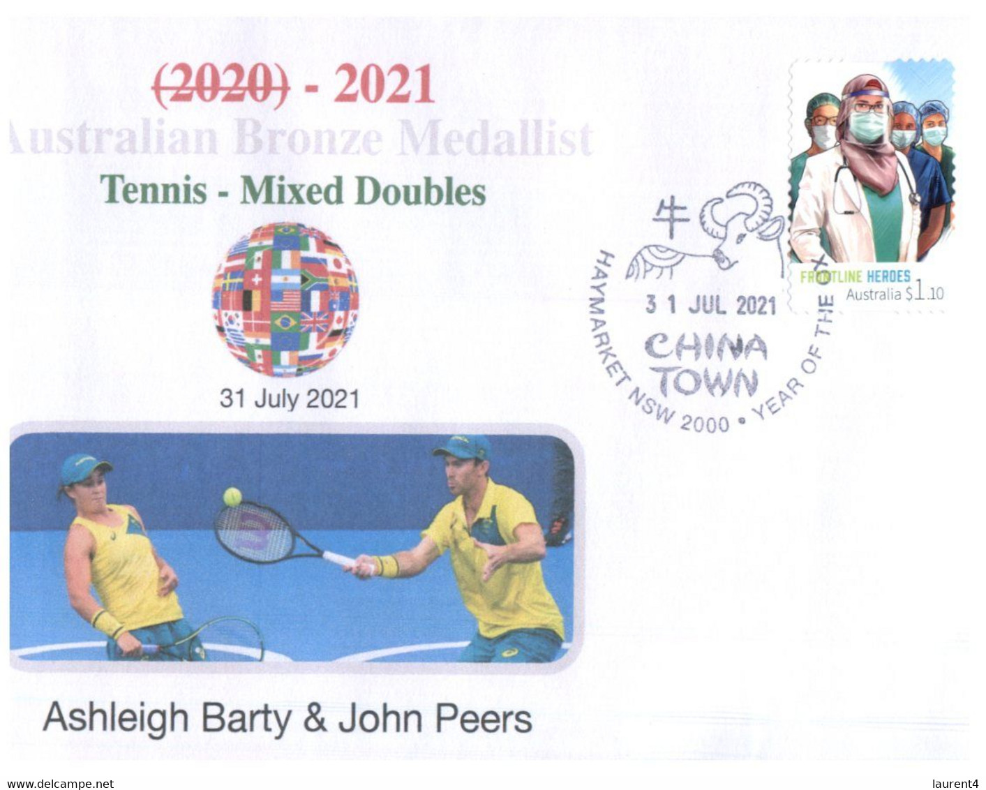(WW 6 A) 2020 Tokyo Summer Olympic Games - Australia Bronze Medal 31-07-2021 - Tennis - Mixed Double - Sommer 2020: Tokio