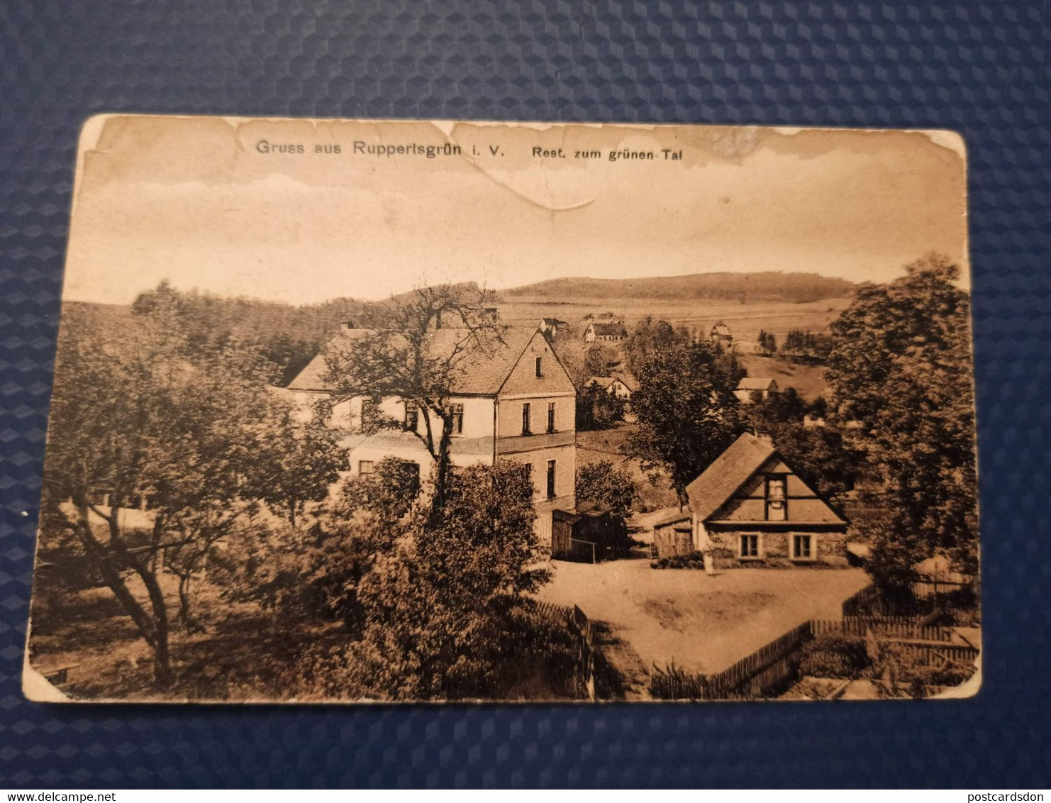 Ansichtskarte Gruss Aus Ruppertsgrün (bei Plauen)-Pöhl  / Grunen Tal / Mailed 1915 - Pöhl