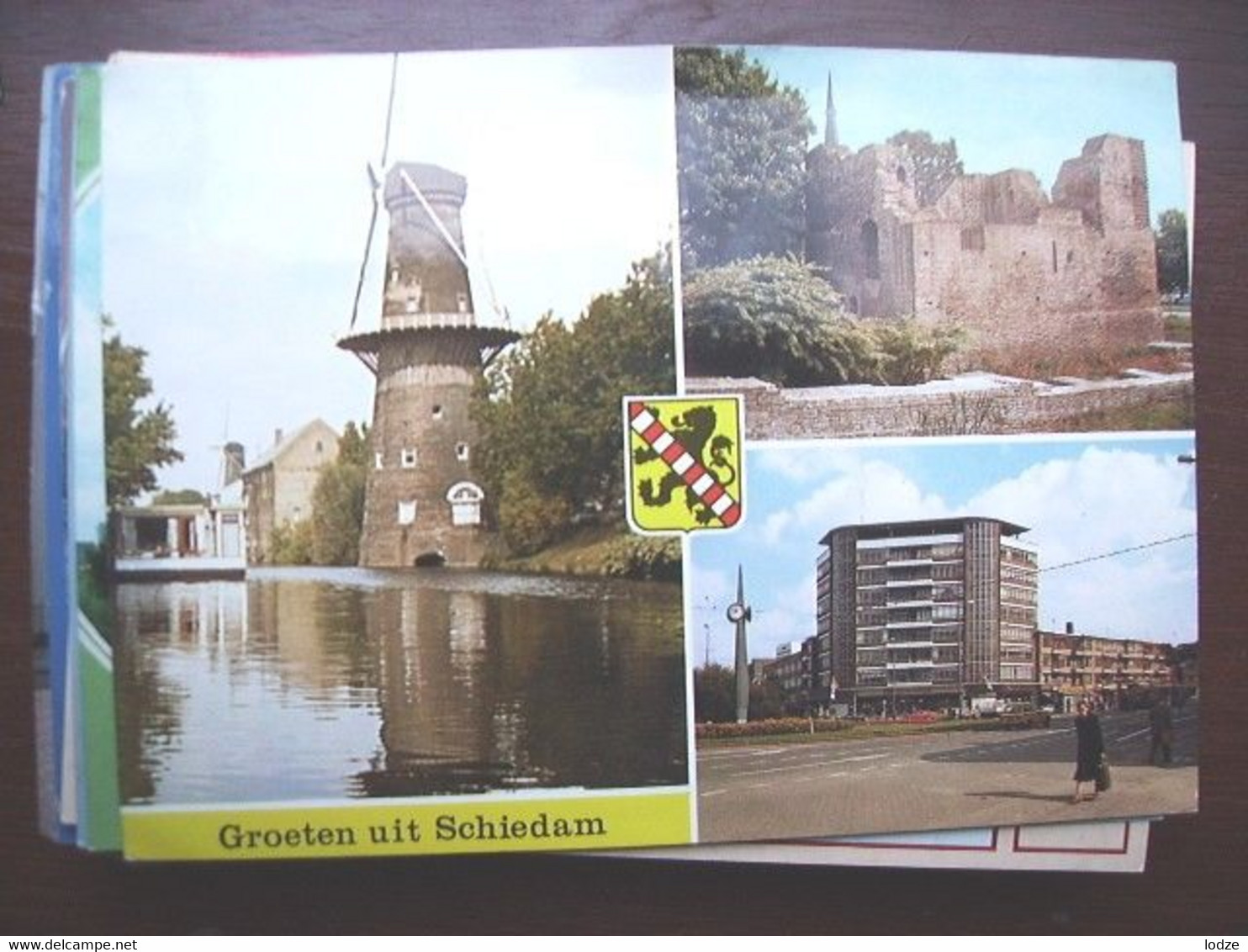 Nederland Holland Pays Bas Schiedam Met Mooi 3-Luik - Schiedam